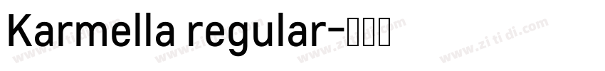 Karmella regular字体转换